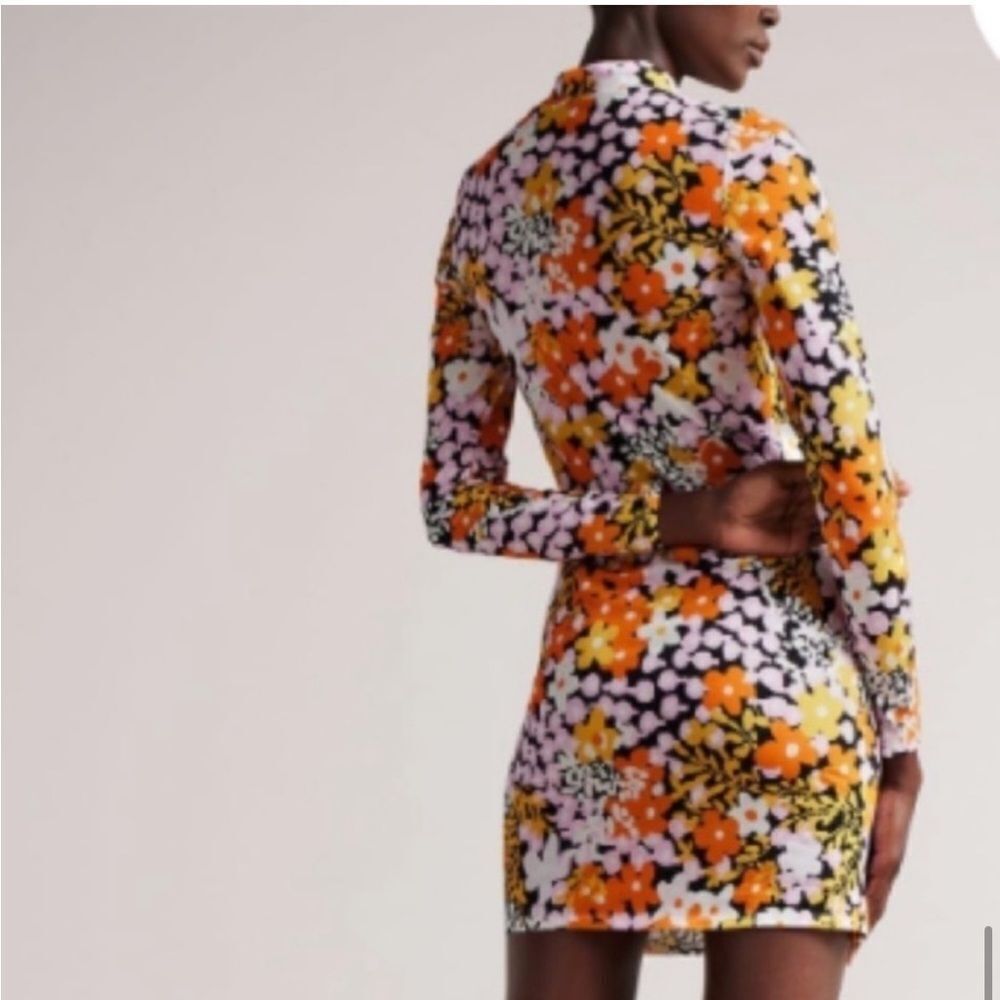 NWOT TED BAKER DELIAHH FLORAL BODYCON MINI DRESS - Picture 10 of 10